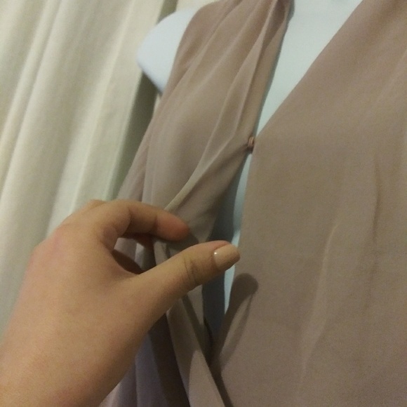 NWT Purple Beige Blouse - Picture 4 of 6